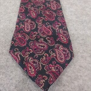 VTG 70's French American Designer Pauline Trigere All Silk Paisley Necktie Italy